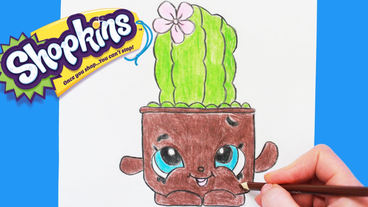 1280x720 How To Draw Shopkins Season Prickles Step - Shopkins Season 4 Drawing