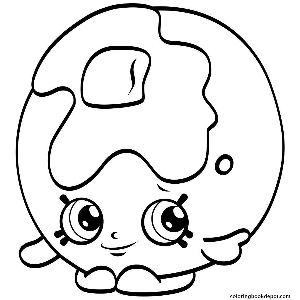 1024x1024 Clipart Black Shopkins Season Coloring Pages - Shopkins Season 4 Drawing