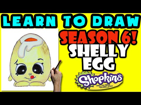 480x360 How To Draw Shopkins Season Shelly Egg, Step - Shopkins Season 6 Drawing