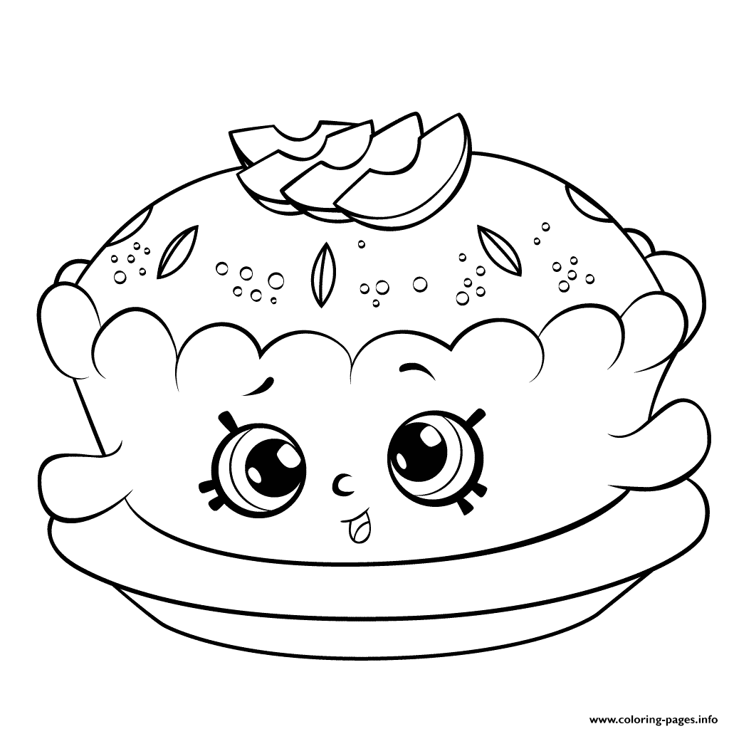 1024x1024 Shopkins Season Apple Pie Coloring Pages Printable - Shopkins Season 6 Drawing