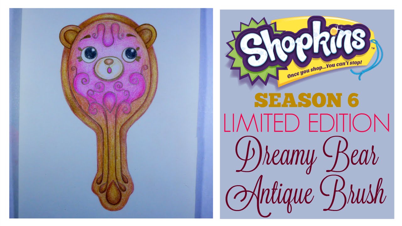 1280x720 shopkins season limited edition heirloom petkin dreamy bear - Shopkins Season 6 Drawing