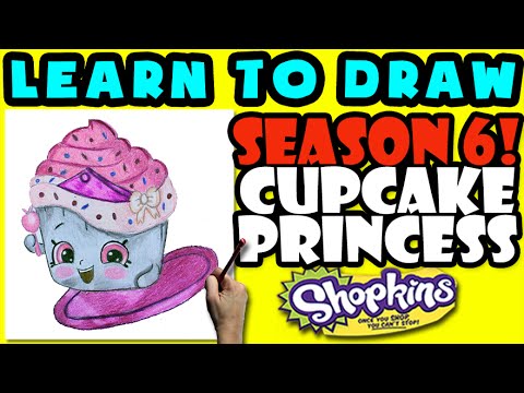 480x360 How To Draw Shopkins Season Cupcake Princess, Step - Shopkins Season 6 Drawing