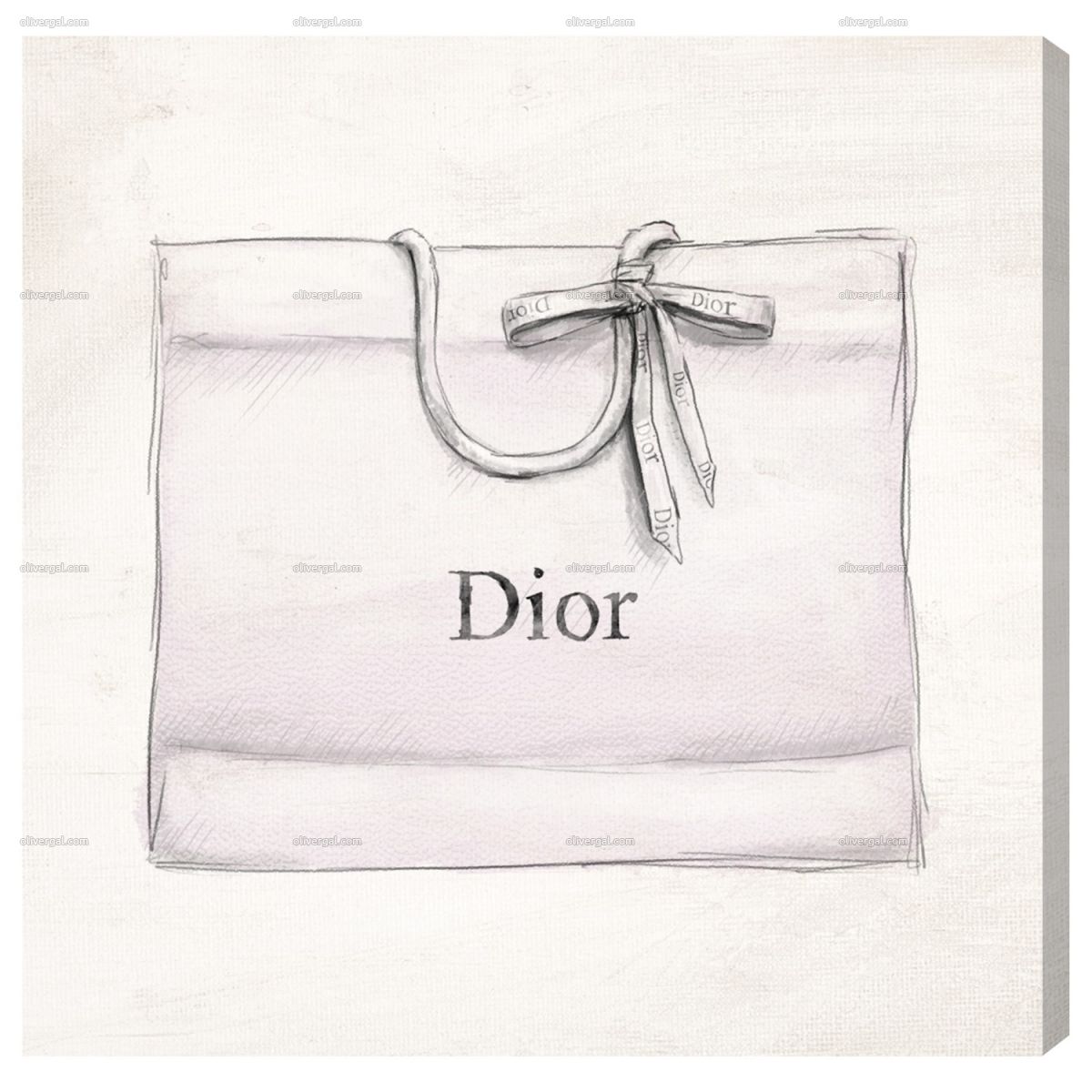 1200x1200 french shopping bag wall art artwork art winter oliver gal - Shopping Bag Drawing