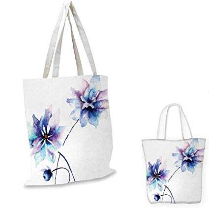 425x425 watercolor flower easy shopping bag flower drawing - Shopping Bag Drawing