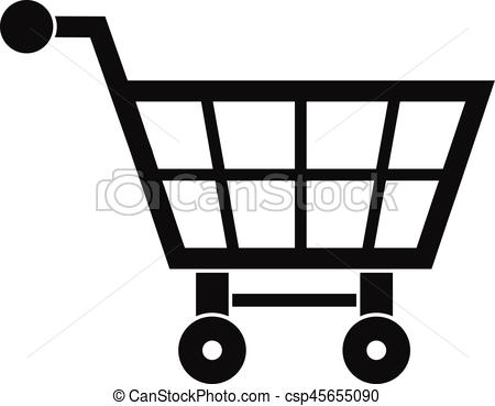 450x369 shopping cart icon, simple style shopping cart icon simple - Shopping Cart Drawing