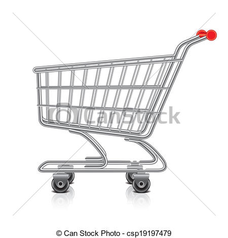 450x470 shopping cart vector illustration shopping cart isolated on white - Shopping Cart Drawing