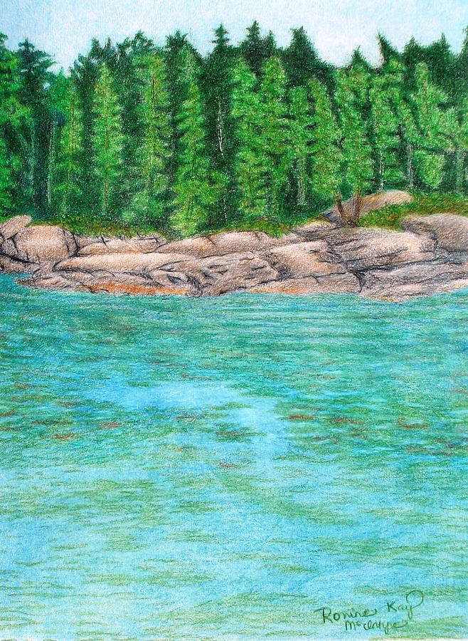 658x900 rocky shore drawing - Shore Drawing