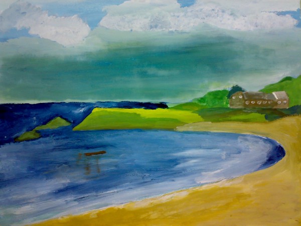 600x450 placid sea shore picture - Shore Drawing