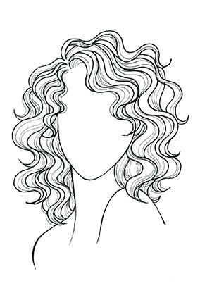 284x426 the very best haircut for your face i want hair cuts, hair - Short Curly Hair Drawing