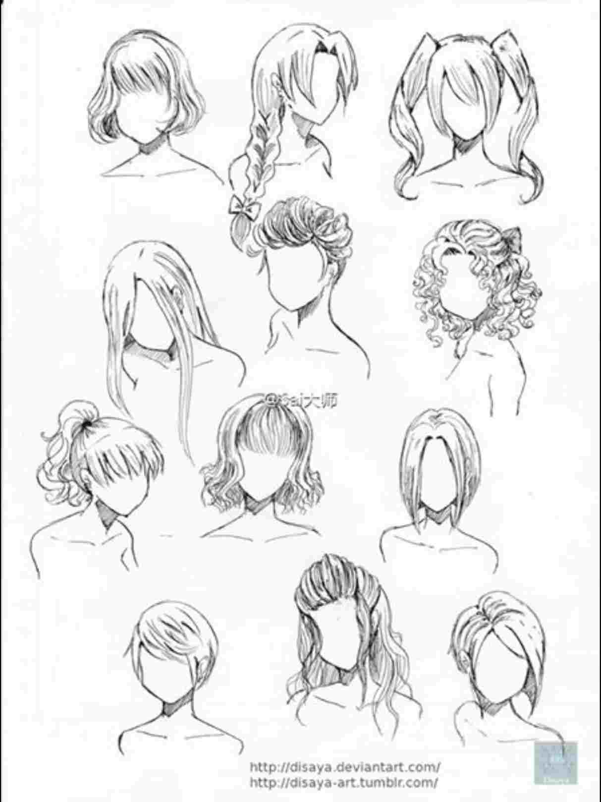 Short Curly Hair Drawing at Explore collection of