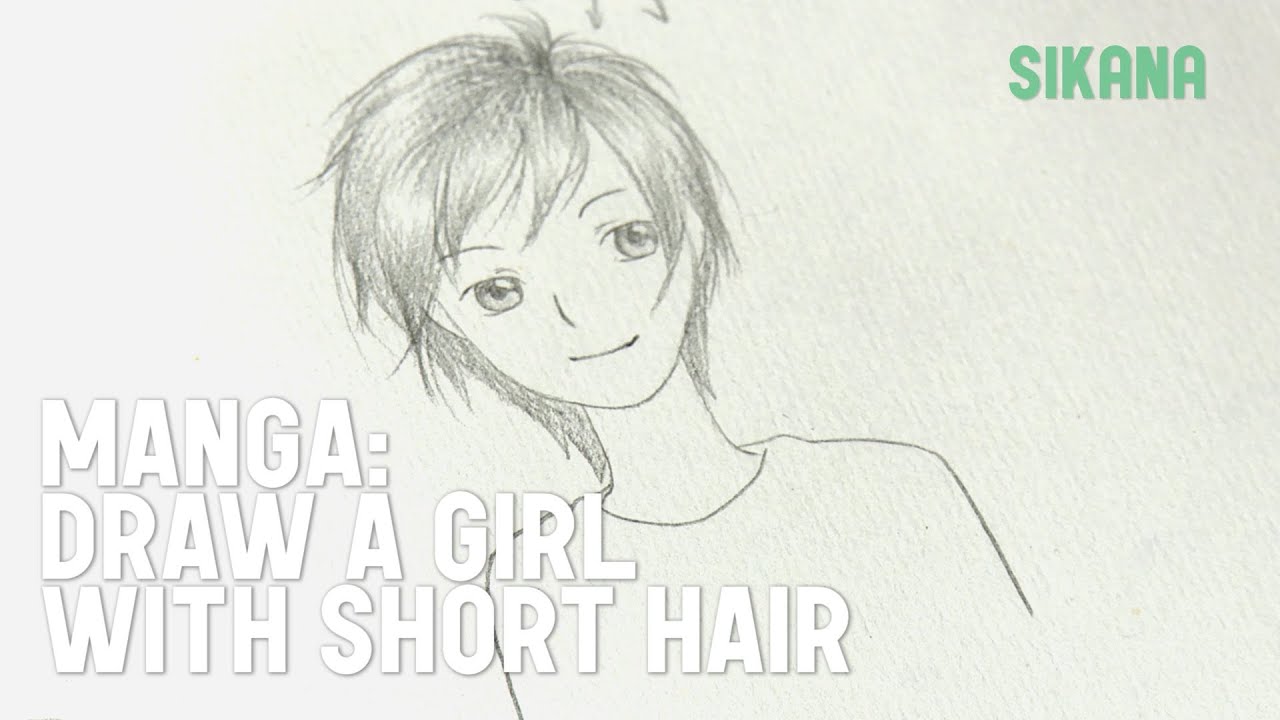 1280x720 manga draw a girl with short hair - Short Girl Drawing