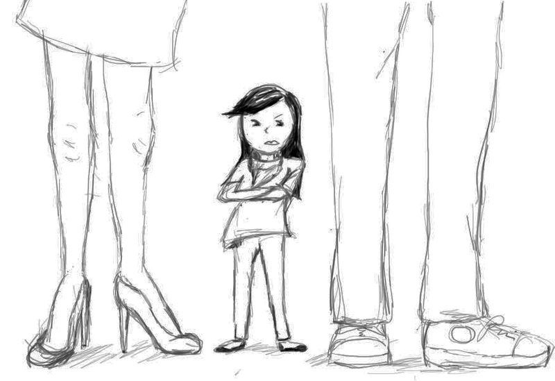 800x549 short girl - Short Girl Drawing