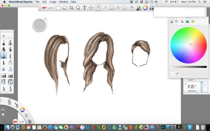728x455 how to draw hair digitally steps - Shot Drawing