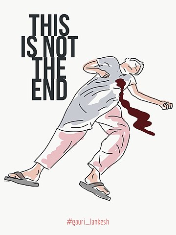 360x480 filegouri lankesh shot dead drawing - Shot Drawing