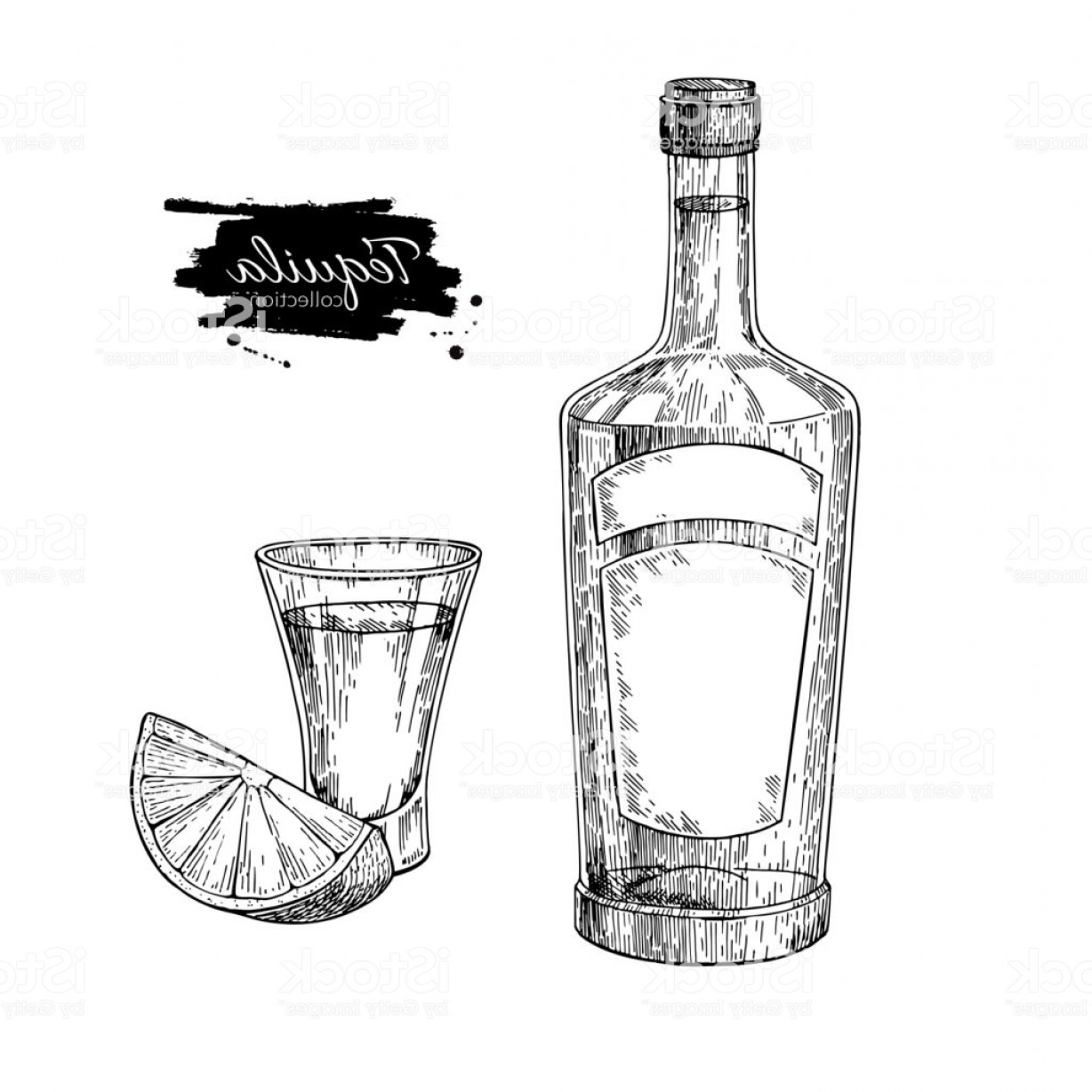 Shot Glass Drawing at PaintingValley.com | Explore collection of Shot ...