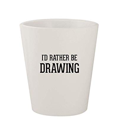 409x450 I'd Rather Be Drawing - Shot Glass Drawing