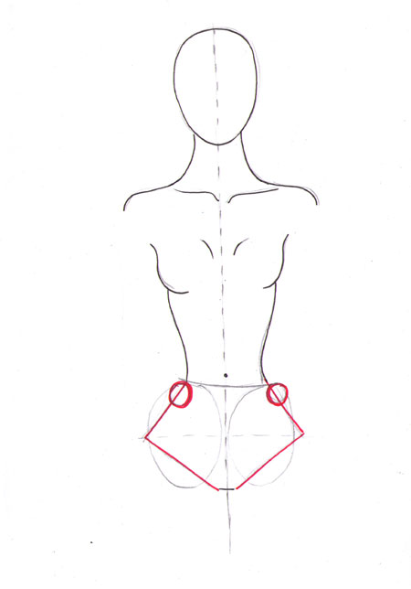 450x644 how to draw female torso i draw fashion - Shoulder Drawing