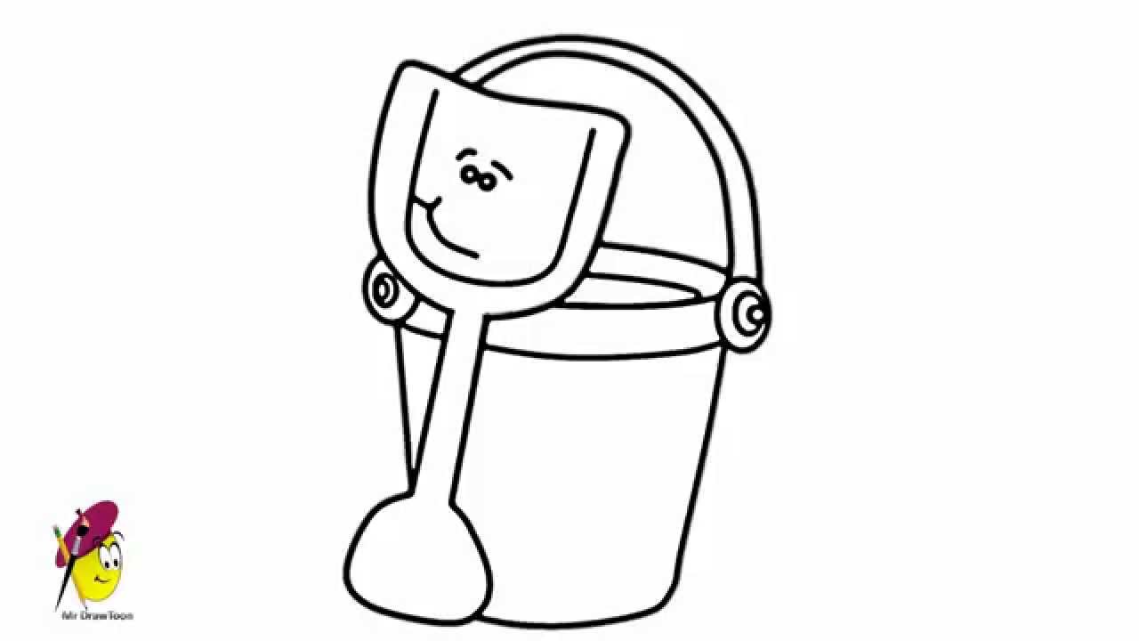 1280x720 Pail Shovel - Shovel Drawing