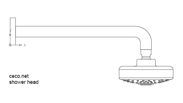 640x360 autocad drawing shower heads dwg - Shower Drawing