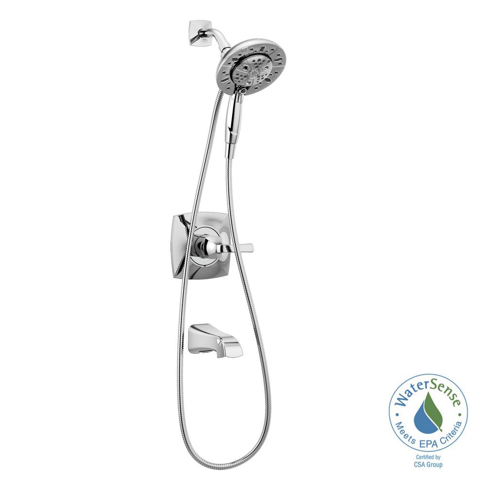 1000x1000 delta vesna in single handle spray tub and shower - Shower Head Drawing