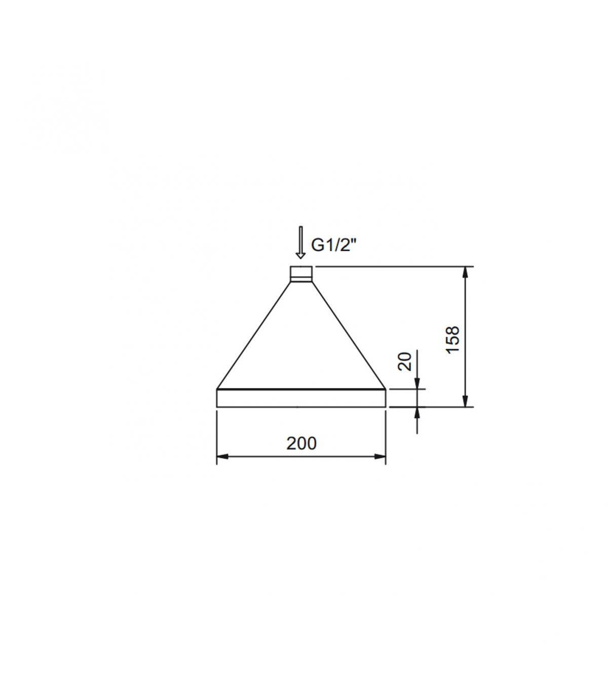 1200x1372 shower head fantini fontane bianche - Shower Head Drawing