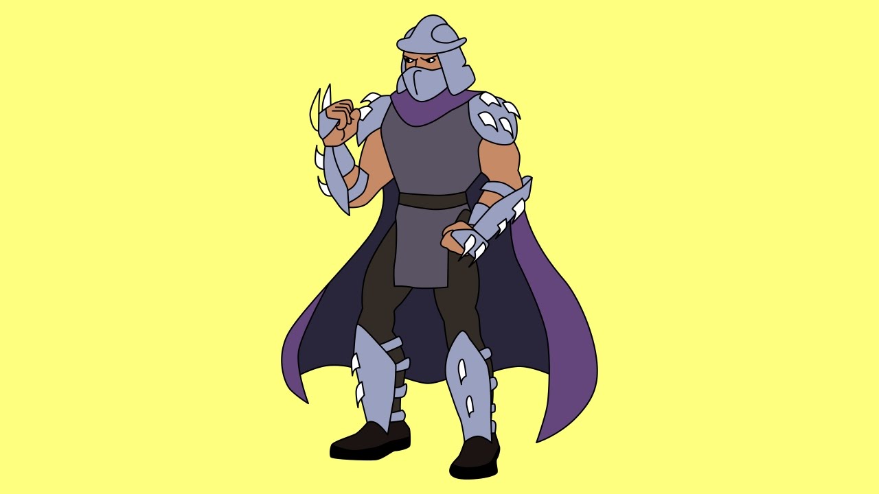 1280x720 how to draw the shredder teenage mutant ninja turtles characters - Shredder Drawing