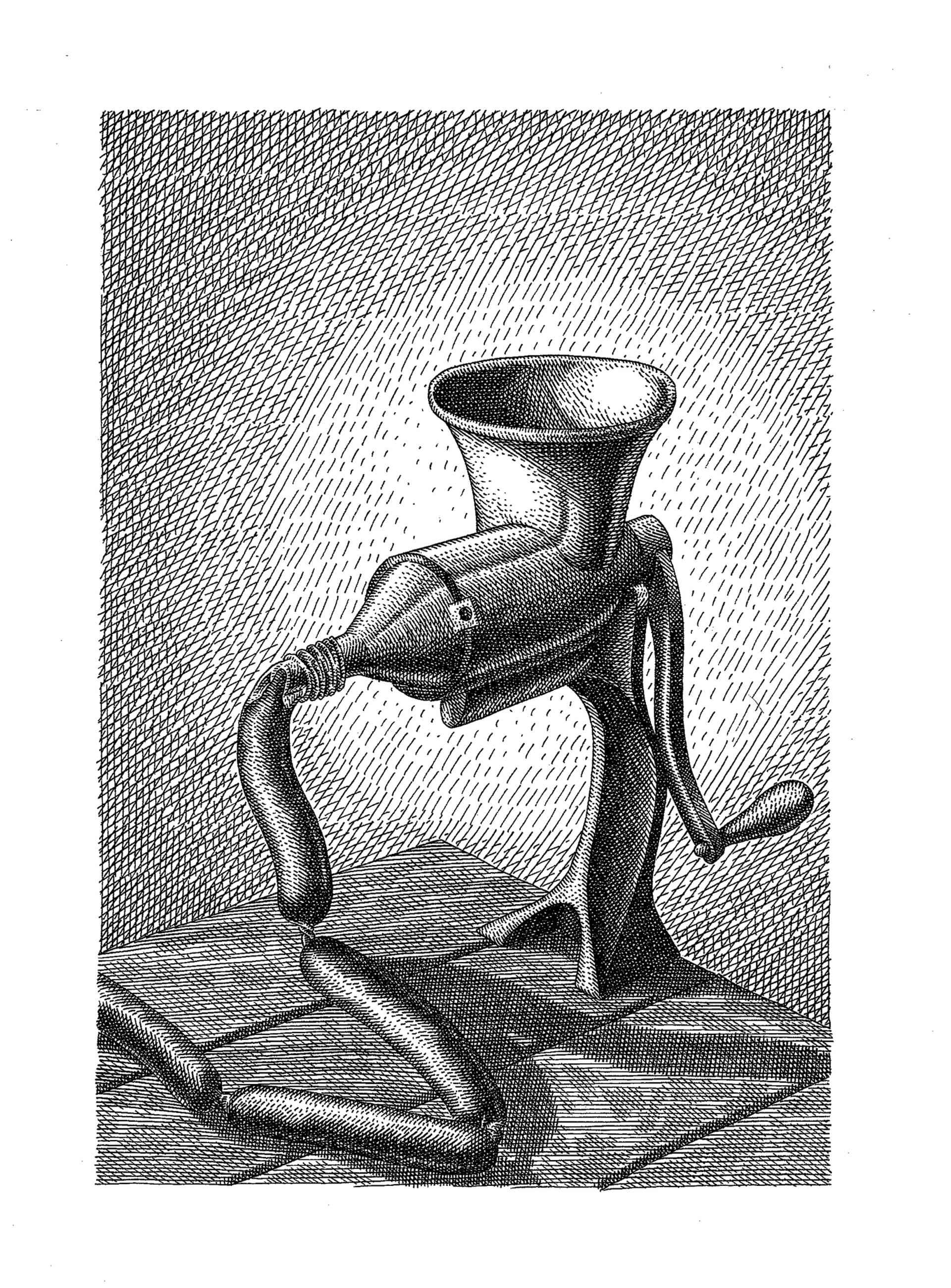 1920x2601 meat shredder drawing - Shredder Drawing