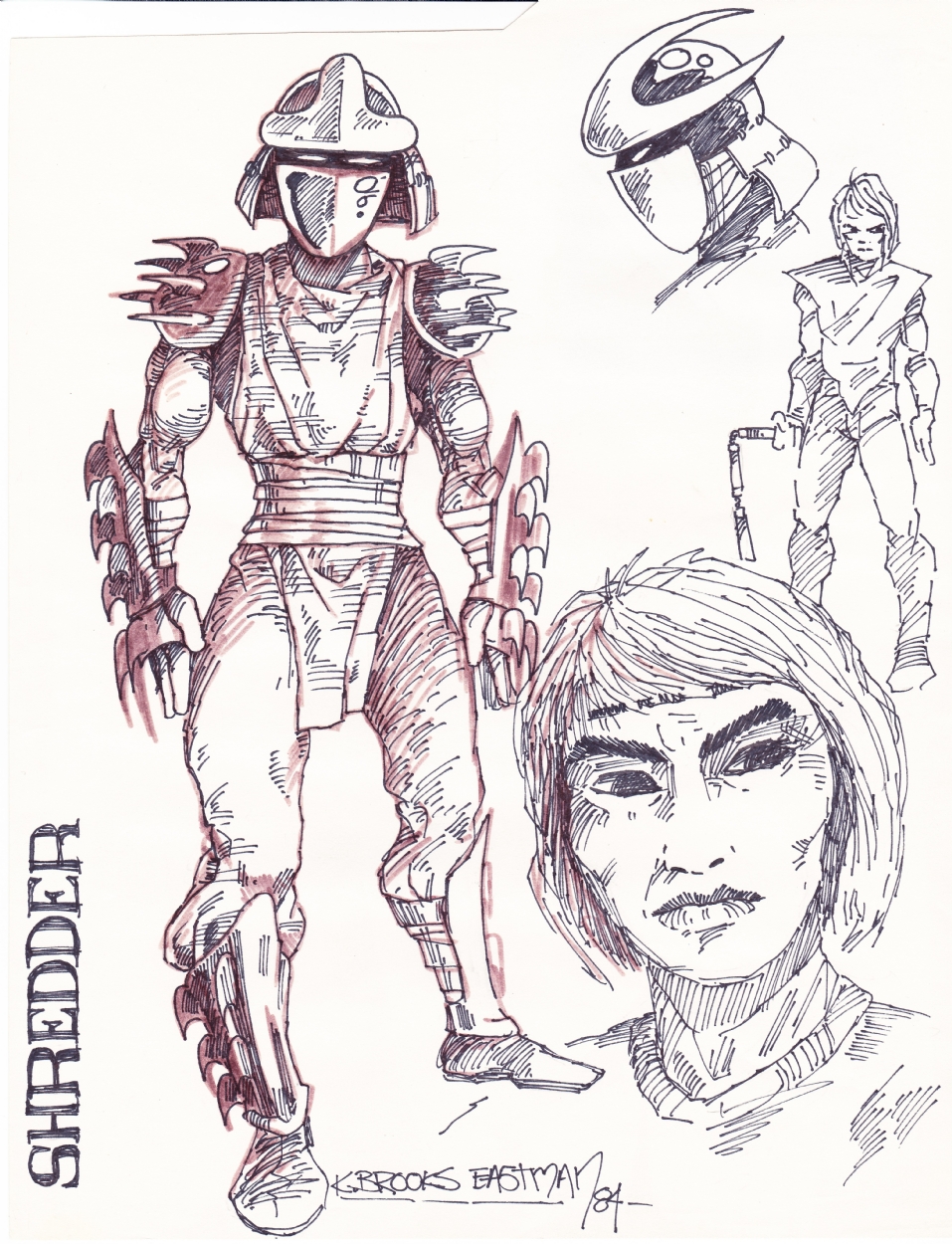 957x1250 teenage mutant ninja turtles the first shredder drawings - Shredder Drawing