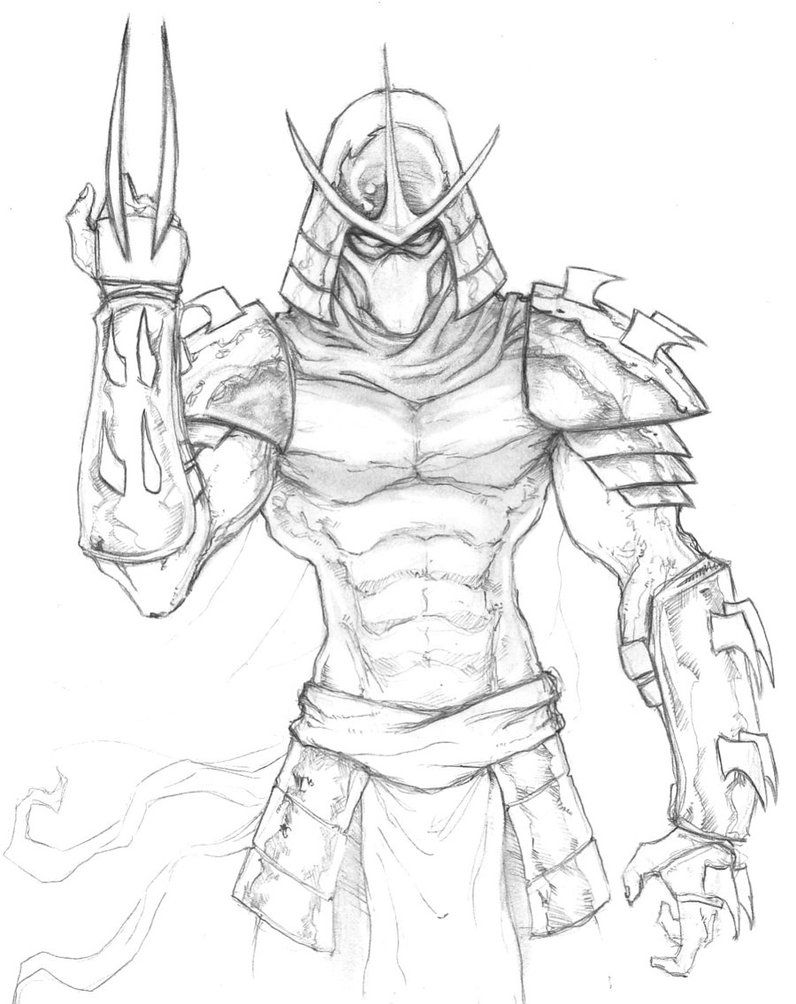 796x1004 the shredder tmnt - Shredder Drawing