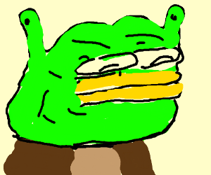 300x250 pepe and shrek drawing - Shrek Drawing