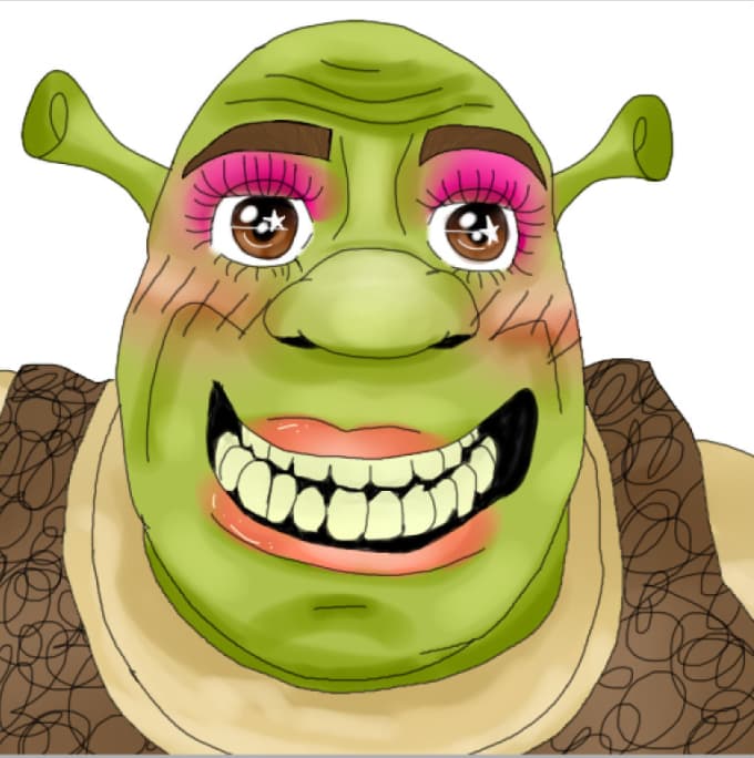 Draw You A Picture Of Shrek And Another Character - Shrek Drawing. 