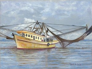 300x226 shrimp boat drawings fine art america - Shrimp Boat Drawing
