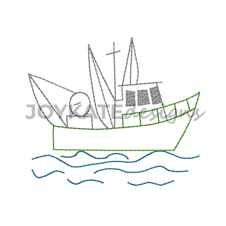 Shrimp Boat Drawing at Explore collection of