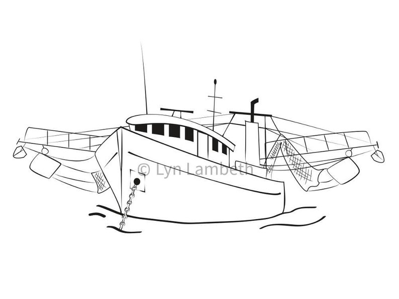 Shrimp Boat Drawing at Explore collection of