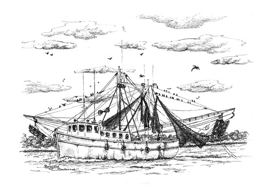 550x403 Shrimpboat - Shrimp Boat Drawing
