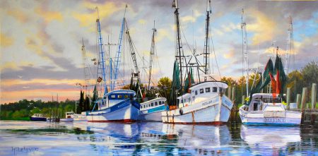 450x221 drawing and painting shrimp boats workshop january tidelines - Shrimp Boat Drawing