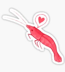 210x230 shrimp drawing stickers redbubble - Shrimp Drawing
