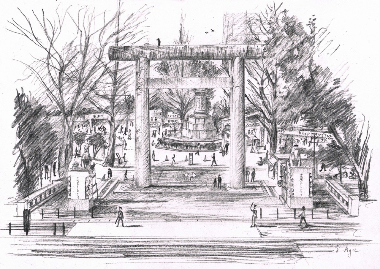 1280x906 Artstation - Shrine Drawing