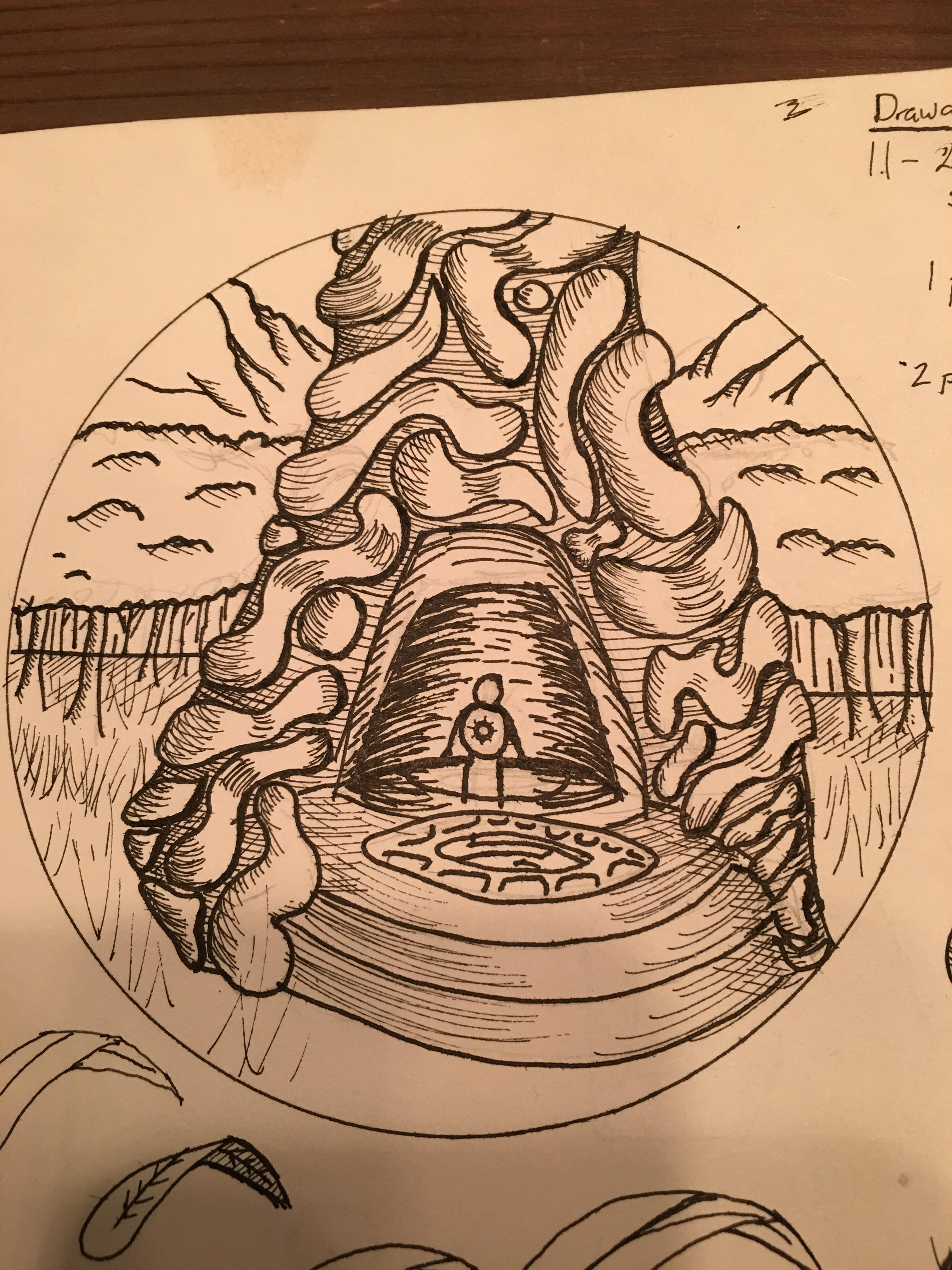 3024x4032 beginner artist hereloving botw so i tried my hand - Shrine Drawing