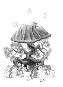 216x300 magic mushroom drawings fine art america - Shroom Drawings