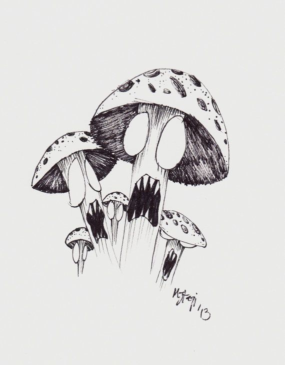 570x729 mushroom drawing drawings trippy and mushroom art - Shroom Drawings