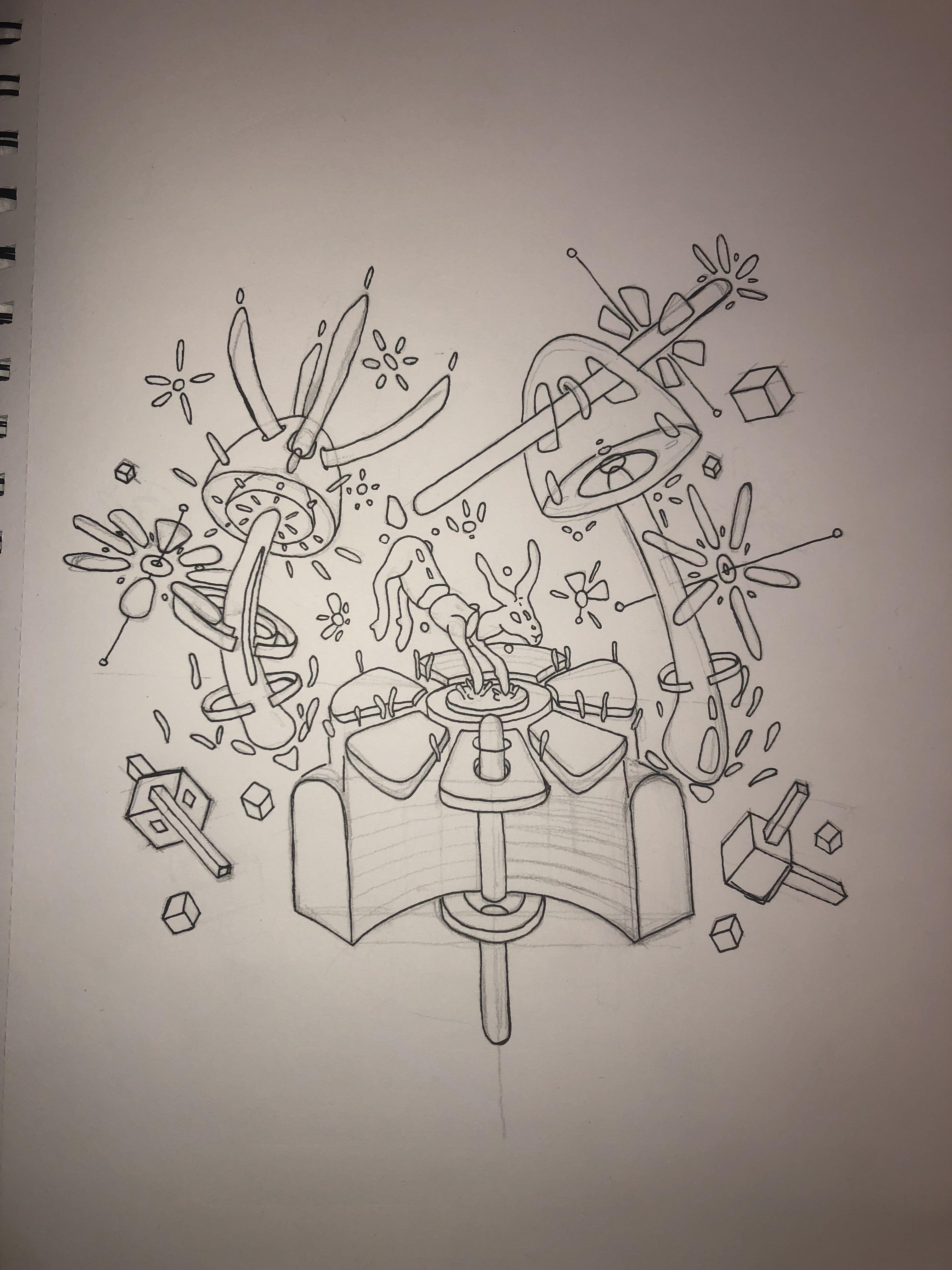 3024x4032 trippy shrooms drawing before i go in and color shrooms - Shroom Drawings