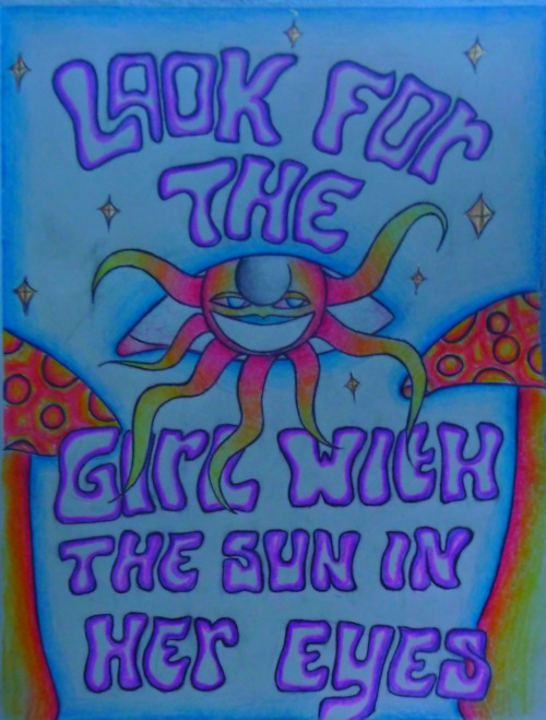 500x659 drawing drugs weed the beatles drug shrooms psychedelic stoner - Shroom Drawings