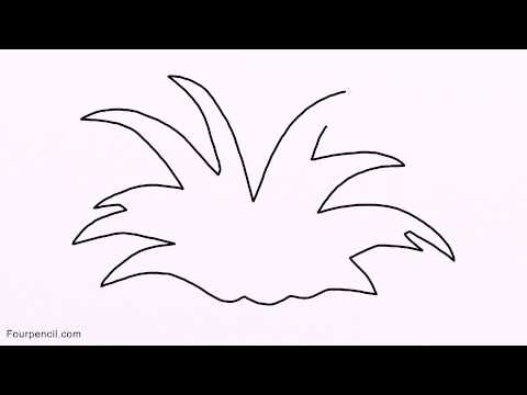 480x360 how to draw bush step - Shrub Drawing