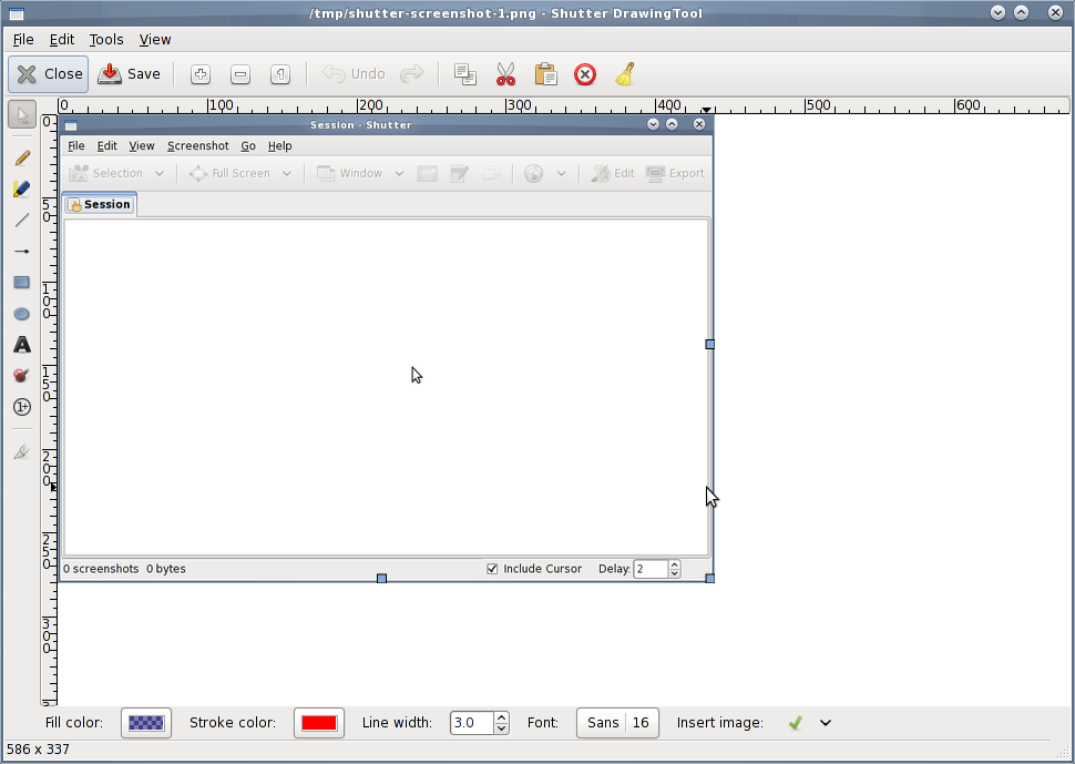 970x689 shutter the ultimate linux screenshot program - Shutter Drawing