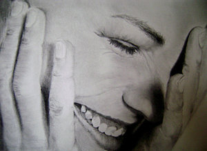 300x219 shy girl drawings pixels - Shy Girl Drawing