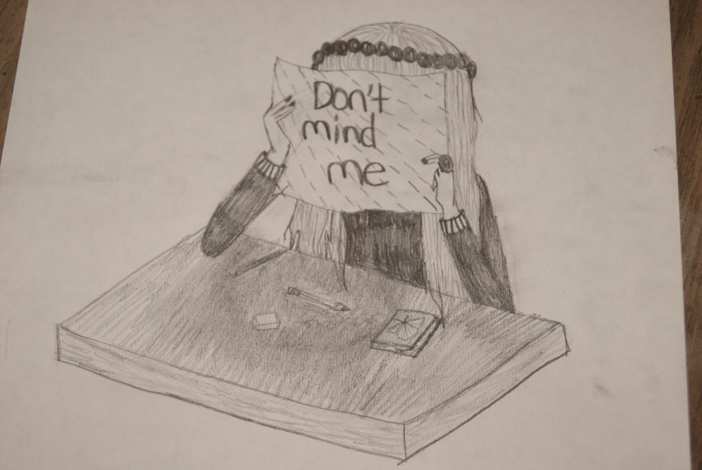 1023x685 shy girl drawing - Shy Girl Drawing