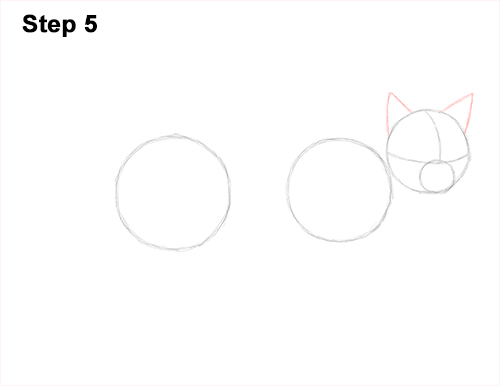 500x386 how to draw a siamese cat - Siamese Cat Line Drawing