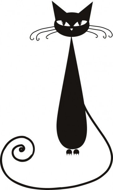 364x609 cartoon siamese cat line drawing - Siamese Cat Line Drawing