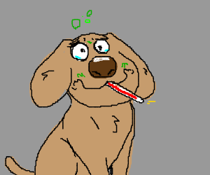 300x250 sick dog drawing take it to the vet game! - Sick Dog Drawing